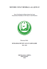 Metode Cepat Membaca Al Qur'an