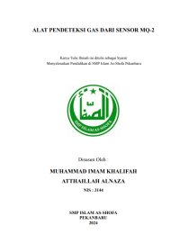 Alat Pendeteksi Gas Dari Sensor MQ-2
