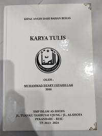 Kipas Angin dari Bahan Bekas