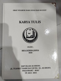 Obat Nyamuk dari Serai dan Kunyit