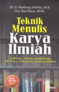 Teknik menulis karya ilmiah